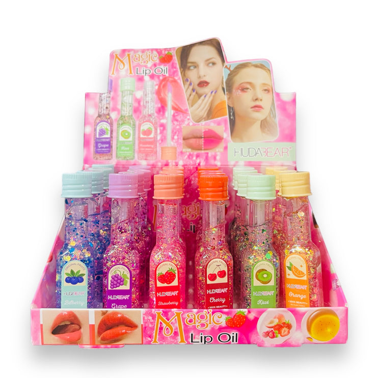 24 pc Glittery Fruit Scented Tint Lipgloss