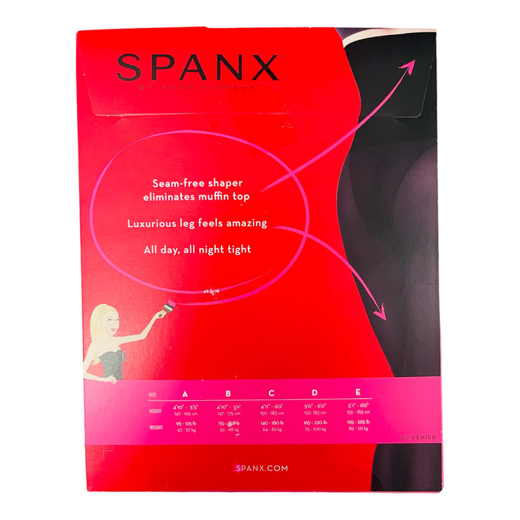 1 pc SPANX Tights High Waisted Haute Contour Size 7- Semi Opaque