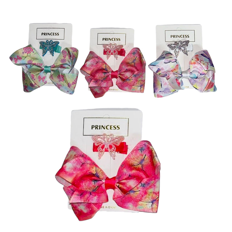 12 pcs Butterfly Bow Clips